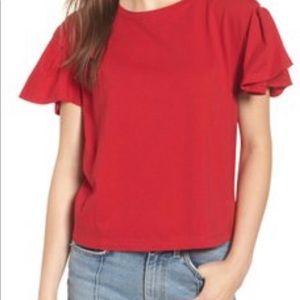 NWT Flutter Sleeve tee XL, BP